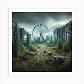 Abandoned City 6 Art Print