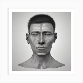 Face Of A Man 1 Art Print