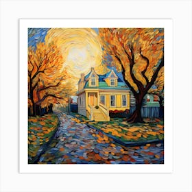 Autumn House Art Print