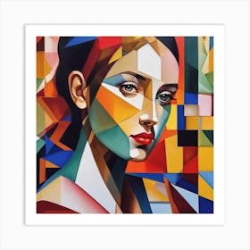 Abstract Of A Woman Art Print