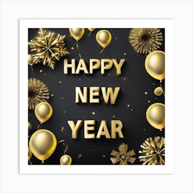 Happy New Year 133 Art Print