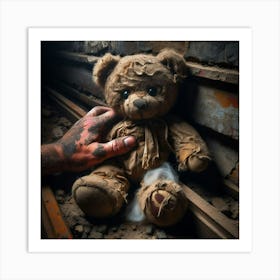 Abandoned Teddy Bear 4 Art Print