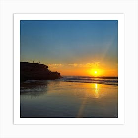 Sunset At Bondi Beach Art Print