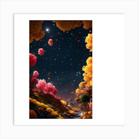 Autumn Trees Art Print