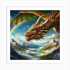 Dragon In The Sky 4 Art Print