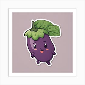 Purple Eggplant Art Print