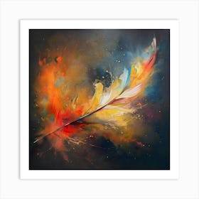 Feather Painting Art Print