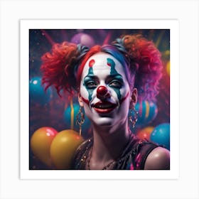 Clown Portrait Art Print