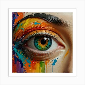 Colorful Eye 2 Art Print