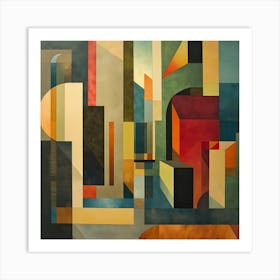 Abstract Cityscape Art Print