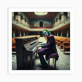 Joker At The Piano 4 Art Print