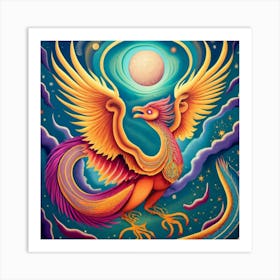 Phoenix Dragon 2 Art Print