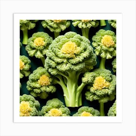 Florets Of Broccoli 36 Art Print