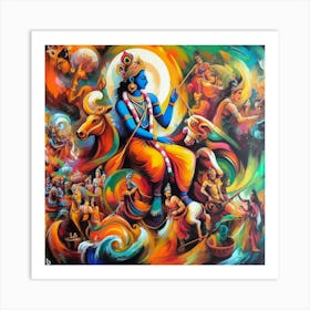 Lord Krishna 6 Art Print