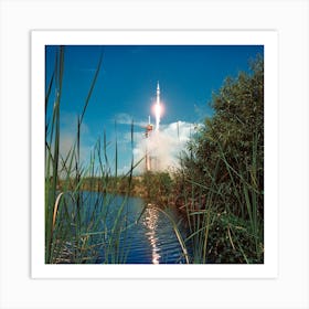 Liftoff Apollo Soyuz Test Project (Astp), Ksc Art Print