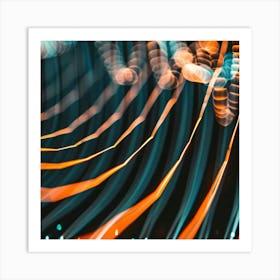 Abstract Light Rays 4 Art Print