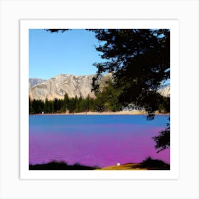 Purple Lake Art Print