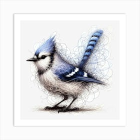 Bluejay ~Reimagined 13 Art Print