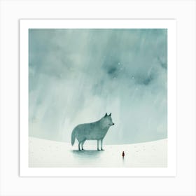 Little Wolf Art Print