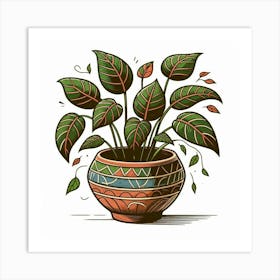 Potted Plant 4 Art Print