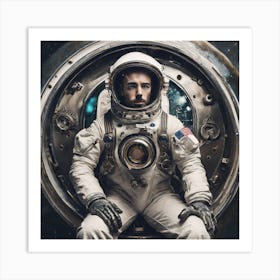 Astronaut In Space Art Print