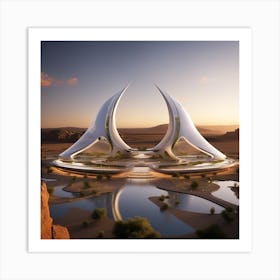 Futuristic Architecture 19 Art Print