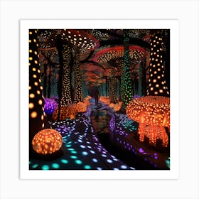 Mushroom Forest 2 Art Print