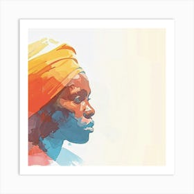 Portrait Of African Woman Art Print