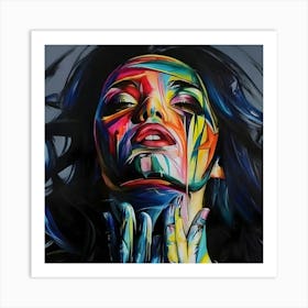 Abstract Woman Painting 7 Art Print