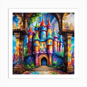 Castle In The Sky 32 Art Print