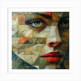 Abstract Portrait Of A Woman 16 Art Print