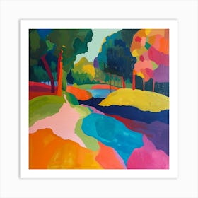 Abstract Park Collection Phoenix Park Dublin 3 Art Print