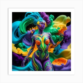 Kaleidoscope Woman Art Print