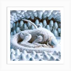 Alien Sleeping 43 Art Print