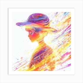 Girl In The Hat 1 Art Print