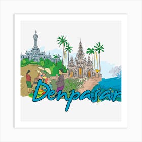 Denpasar Art Print