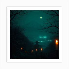 Beautiful night Landscape Art Print