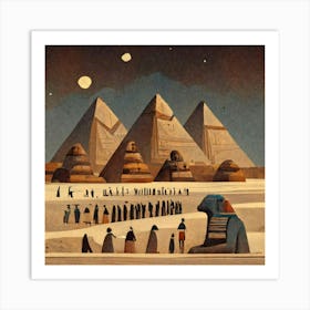 Egyptian Pyramids 1 Art Print