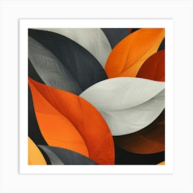 Abstract Leaves 1 Art Print