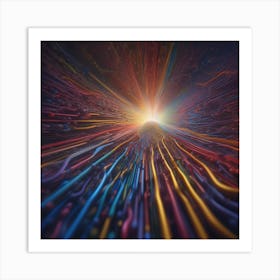 Abstract Rays Of Light 1 Art Print