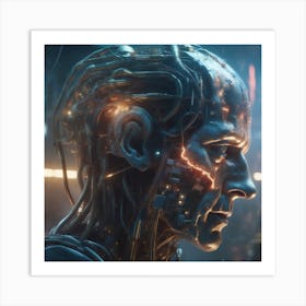 Cyborg 75 Art Print