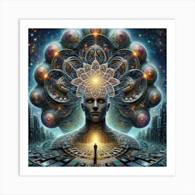 Cosmic Man Art Print