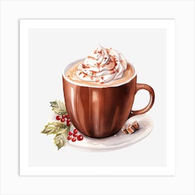 Hot Chocolate With Whipped Cream 1 Art Print
