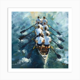 Rowing Team 2 Art Print