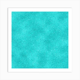 Aqua Glitter Art Print