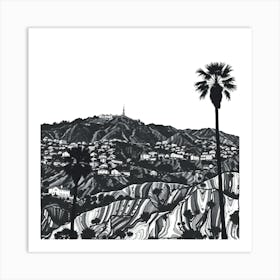 Hollywood Hills 1 Art Print