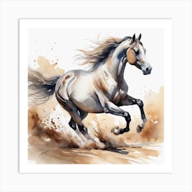 Horse Painting Art Print