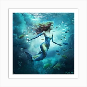 Mermaid 36 Art Print