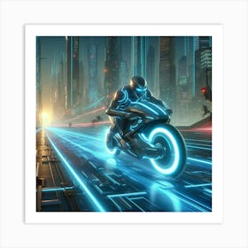 Tron Hd Wallpaper Art Print