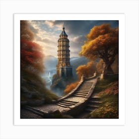 Chinese Pagoda 4 Art Print